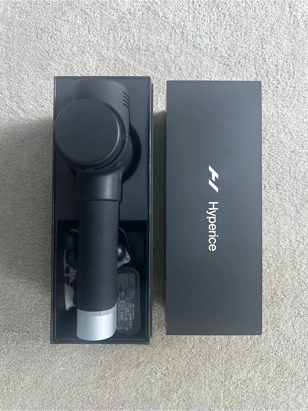 Hyperice Hypervolt 2 Pro Massage Gun w/ Box Charger Attachments & Manual